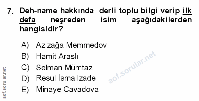 Soru 7