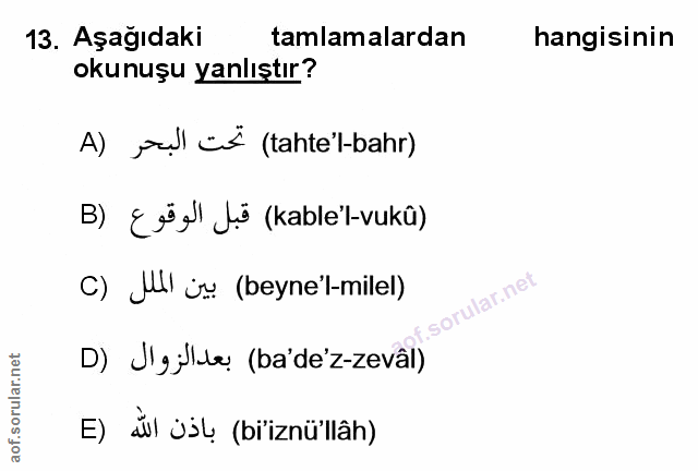 Soru 13