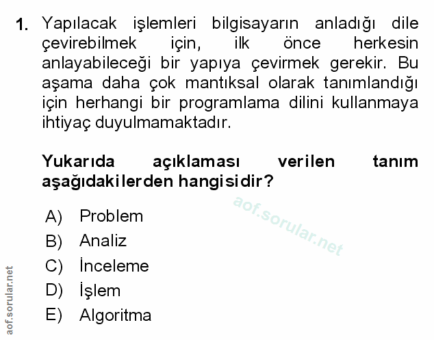 Soru 1