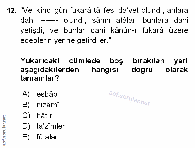 Soru 12