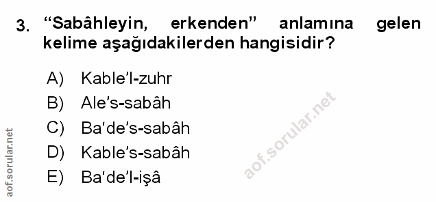 Soru 3
