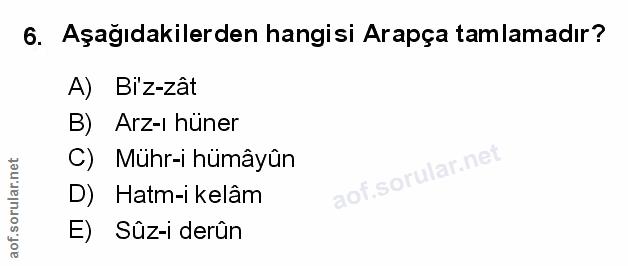 Soru 6