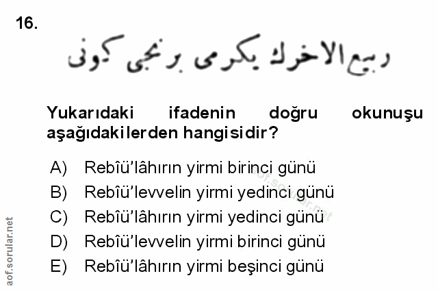 Soru 16