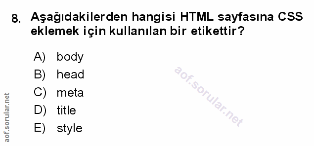 Soru 8