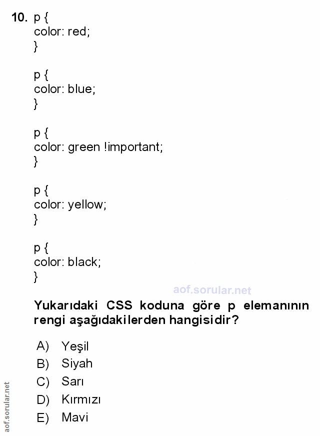 Soru 10