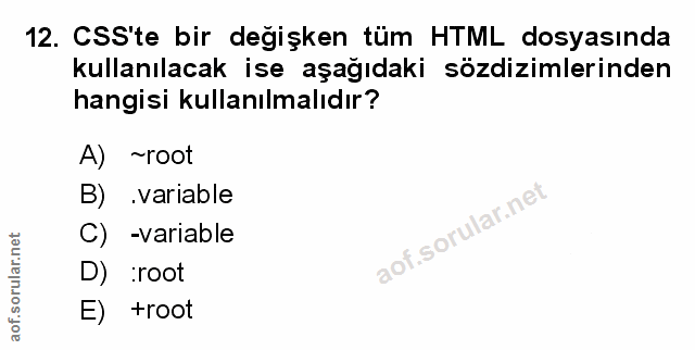 Soru 12