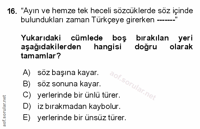 Soru 16