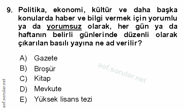 Soru 9