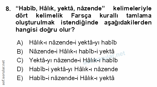 Soru 8