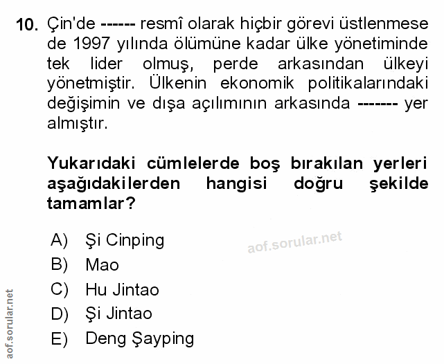 Soru 10