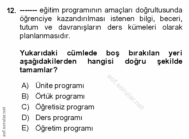 Soru 12