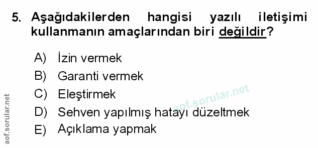 Soru 5