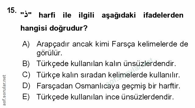 Soru 15