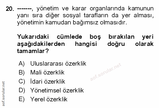 Soru 20