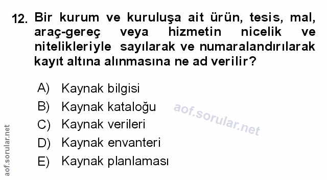 Soru 12