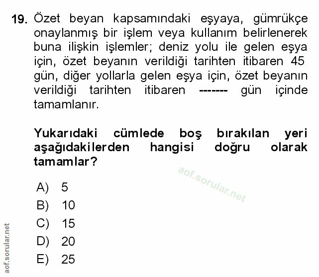 Soru 19