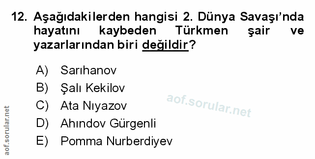 Soru 12