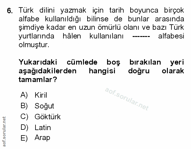 Soru 6