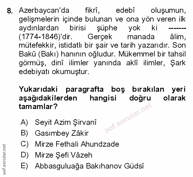 Soru 8