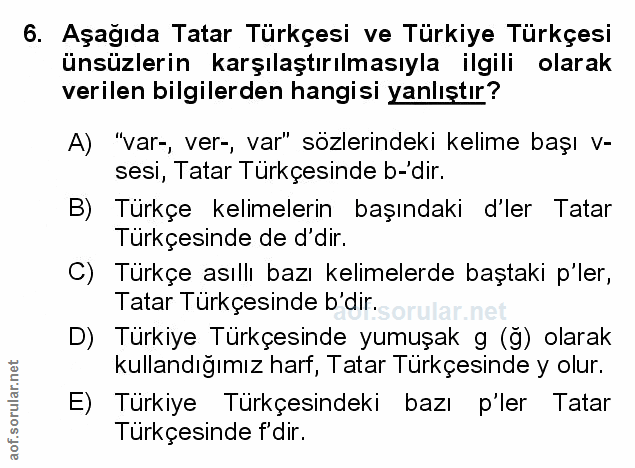 Soru 6
