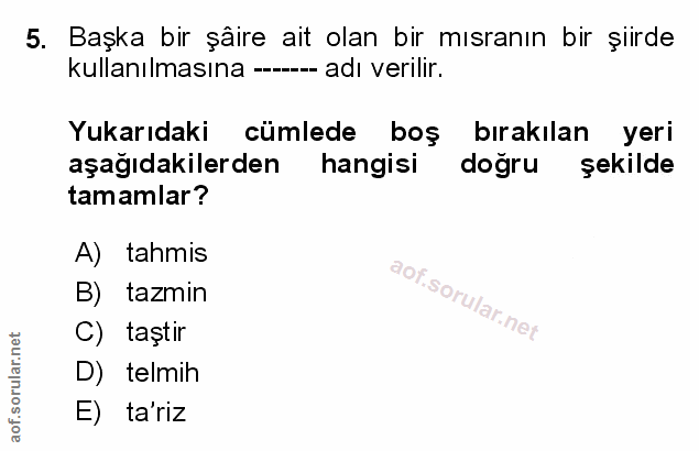 Soru 5