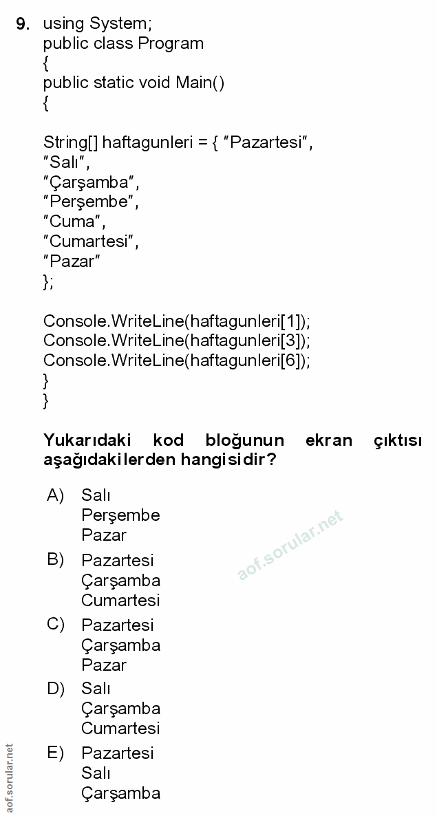 Soru 9