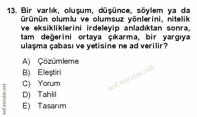 Soru 13