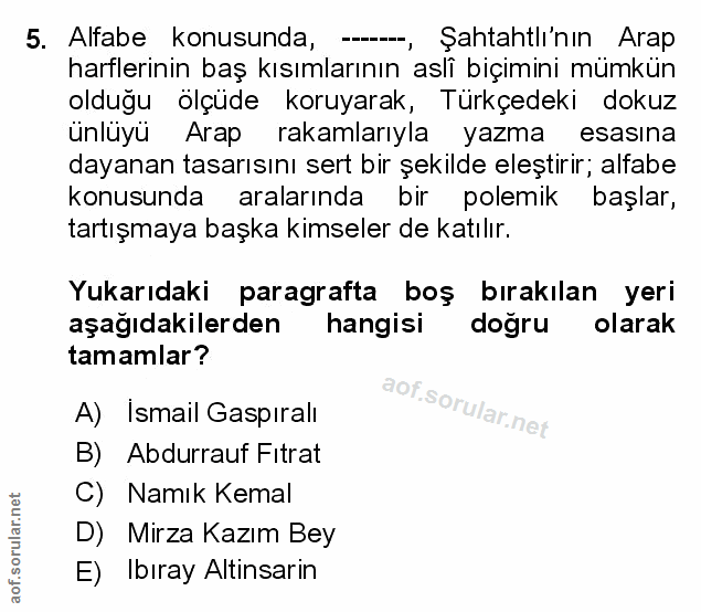 Soru 5