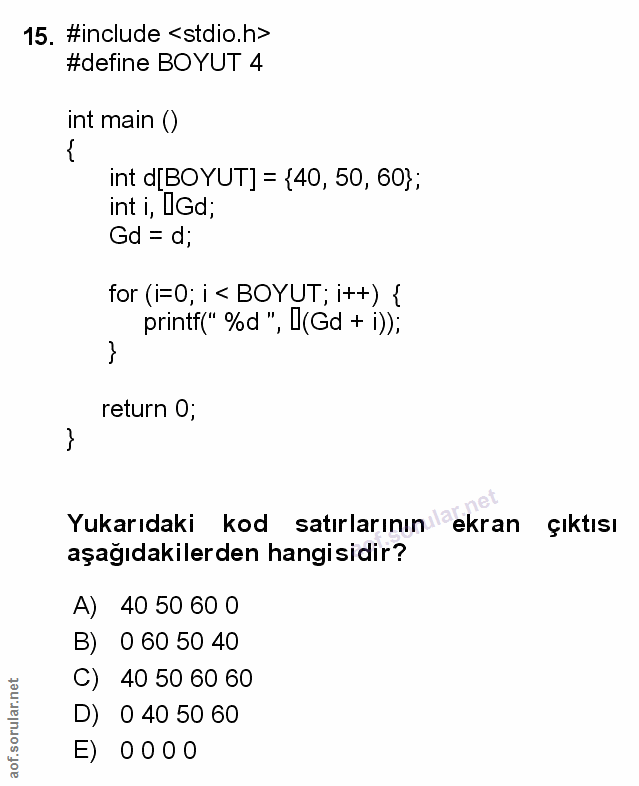 Soru 15