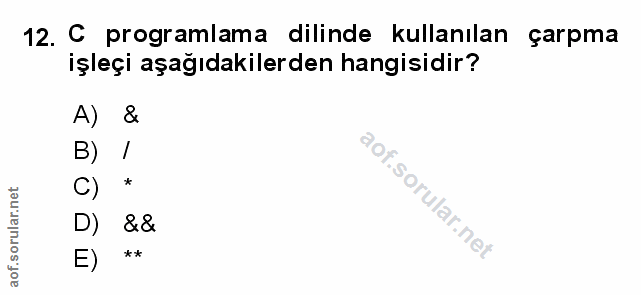 Soru 12