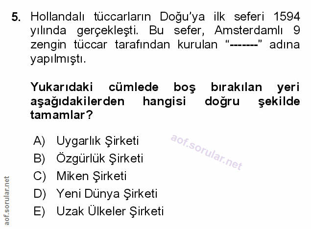 Soru 5