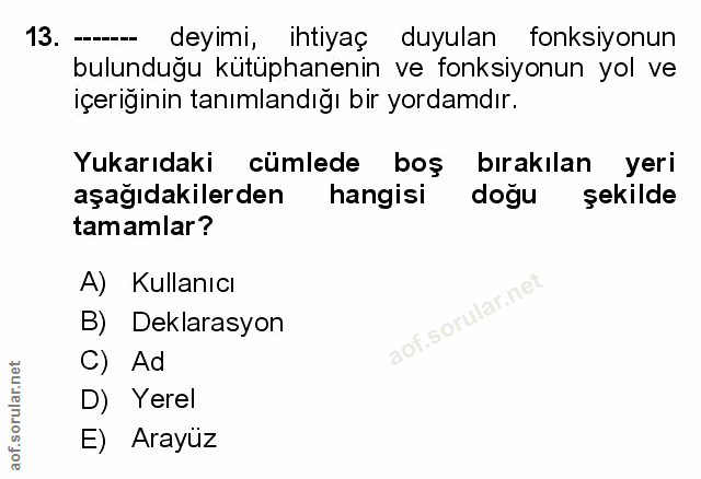 Soru 13