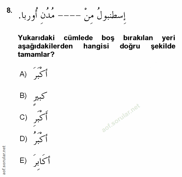 Soru 8