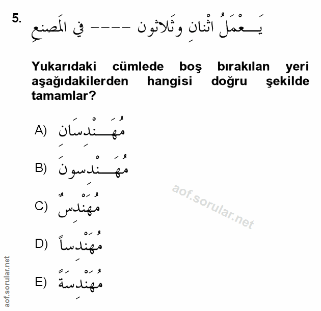 Soru 5