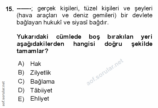 Soru 15