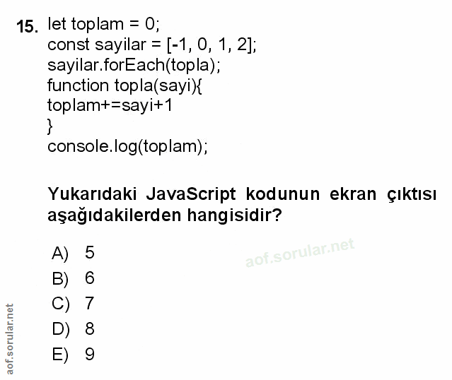 Soru 15