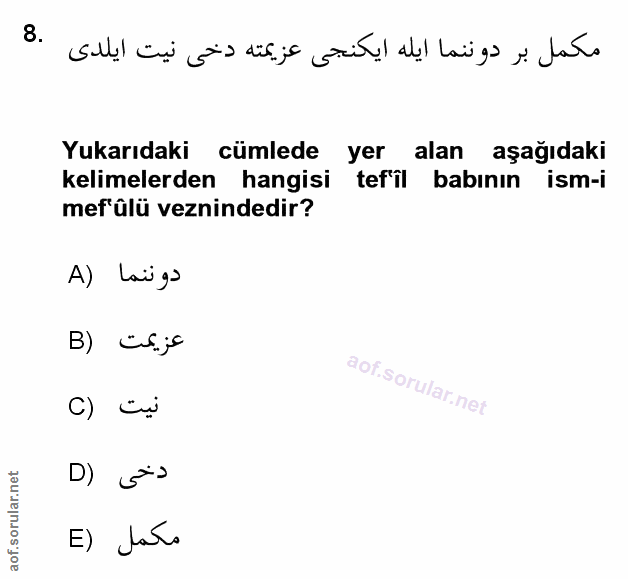 Soru 8