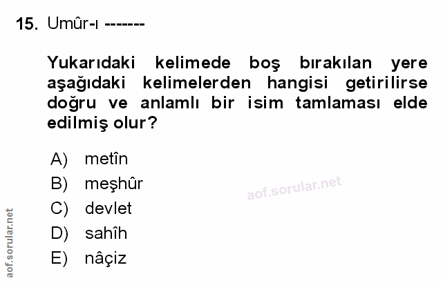 Soru 15