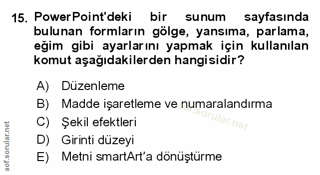 Soru 15