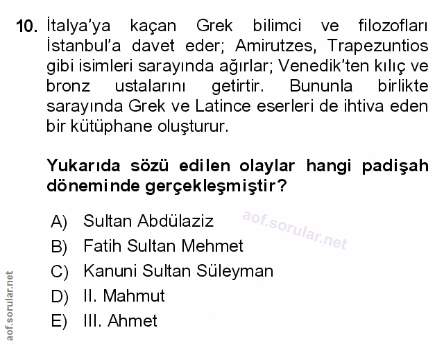 Soru 10