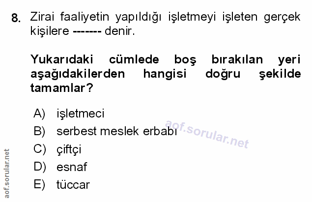 Soru 8