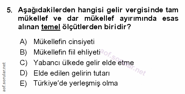 Soru 5