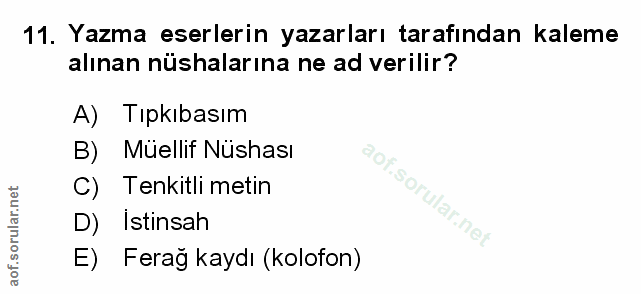 Soru 11