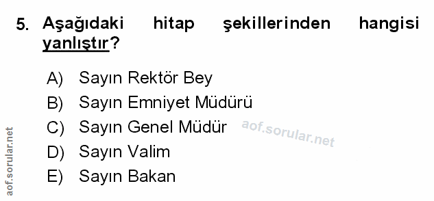 Soru 5