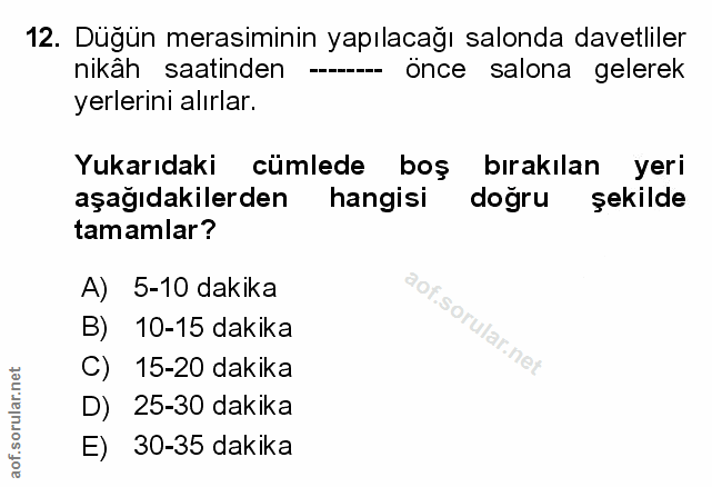 Soru 12