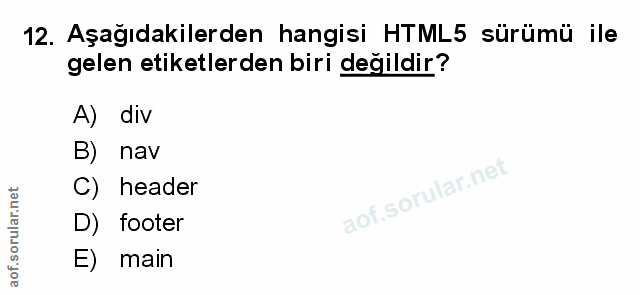 Soru 12