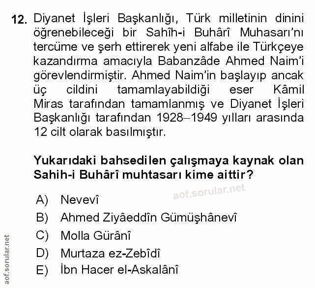Soru 12