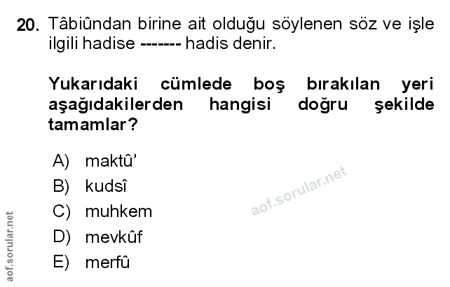 Soru 20