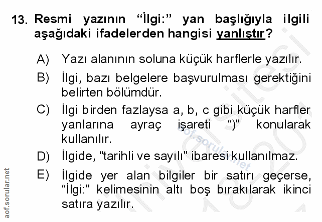 Soru 13