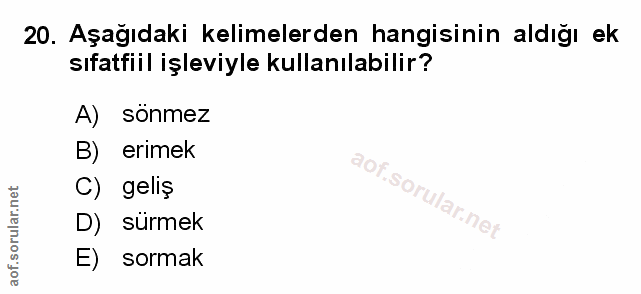Soru 20